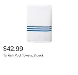 Costco Turkish Pool Towels, 2-pack offer