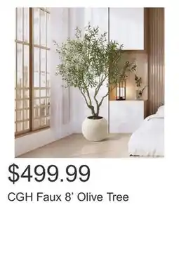 Costco CGH Faux 8' Olive Tree offer