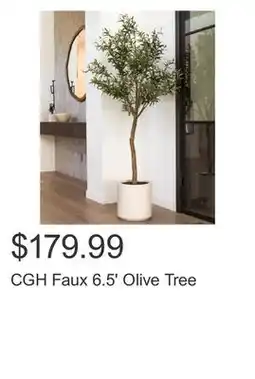Costco CGH Faux 6.5' Olive Tree offer