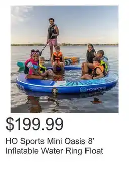 Costco HO Sports Mini Oasis 8' Inflatable Water Ring Float offer