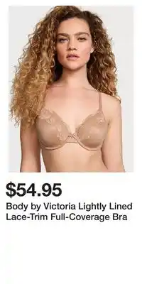 Victoria's Secret Body by Victoria Lightly Lined Lace-Trim Full-Coverage Bra offer