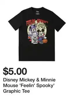 Five Below Disney Mickey & Minnie Mouse 'Feelin' Spooky' Graphic Tee offer