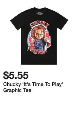 Five Below Chucky 'It's Time To Play' Graphic Tee offer