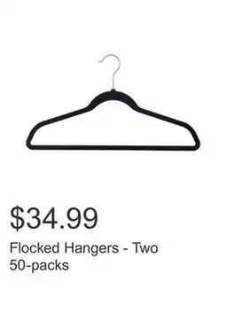 Costco Flocked Hangers - Two 50-packs offer