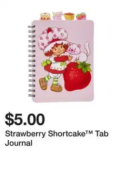 Five Below Strawberry Shortcake Tab Journal offer