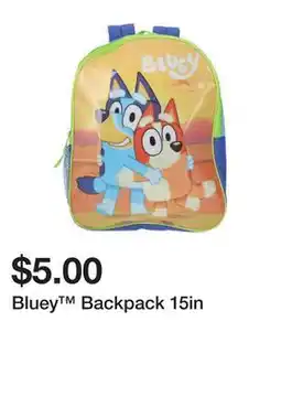 Five Below Bluey Backpack 15in offer