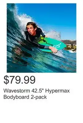 Costco Wavestorm 42.5 Hypermax Bodyboard 2-pack offer