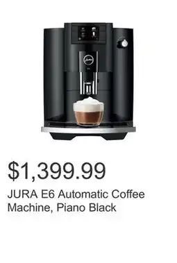 Costco JURA E6 Automatic Coffee Machine, Piano Black offer