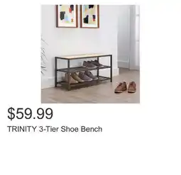 Costco TRINITY 3-Tier Shoe Bench offer