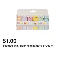 Five Below Scented Mini Bear Highlighters 6-Count offer
