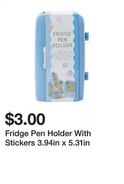Five Below Fridge Pen Holder With Stickers 3.94in x 5.31in offer