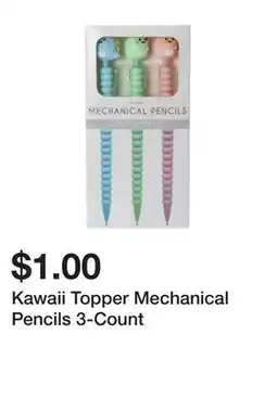 Five Below Kawaii Topper Mechanical Pencils 3-Count offer
