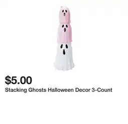 Five Below Stacking Ghosts Halloween Decor 3-Count offer