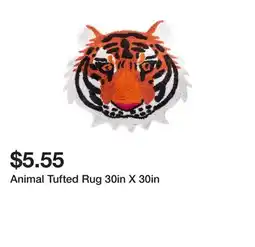 Five Below Animal Tufted Rug 30in X 30in offer