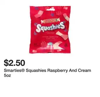 Five Below Smarties Squashies Raspberry And Cream 5oz offer