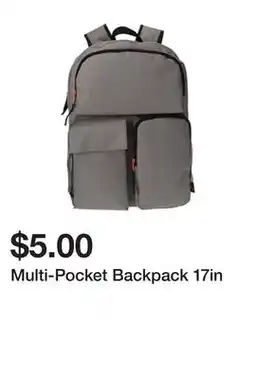 Five Below Multi-Pocket Backpack 17in offer