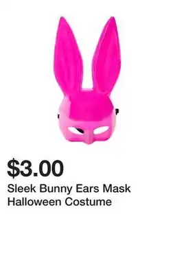 Five Below Sleek Bunny Ears Mask Halloween Costume offer