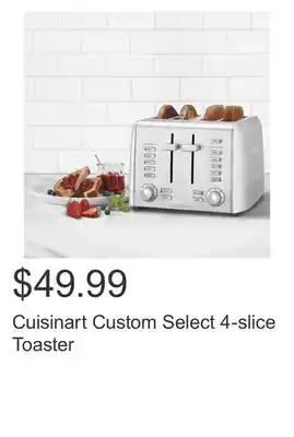 Costco Cuisinart Custom Select 4-slice Toaster offer