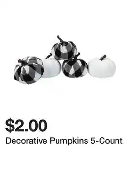 Five Below Decorative Pumpkins 5-Count offer
