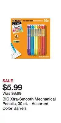 BJ’s BIC Xtra-Smooth Mechanical Pencils, 30 ct. - Assorted Color Barrels offer