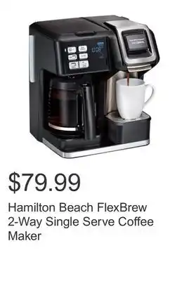 Costco Hamilton Beach FlexBrew 2-Way Single Serve Coffee Maker offer