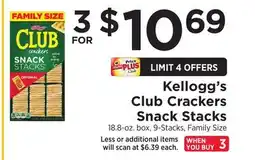 ShopRite Club Crackers Snack Stacks offer