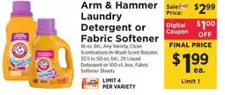 ShopRite Laundry Detergent or Fabric Softener offer