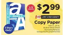 ShopRite Copy Paper offer