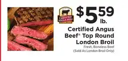 ShopRite Top Round London Broil offer