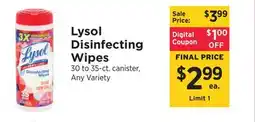 ShopRite Disinfecting Wipes offer