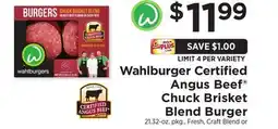 ShopRite Certified Angus Beef Chuck Brisket Blend Burger offer