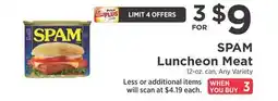 ShopRite Luncheon Meat offer