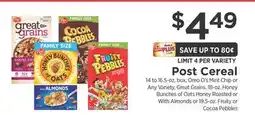 ShopRite Cereal offer