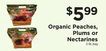 ShopRite Organic Peaches, Plums or Nectarines offer