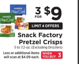 ShopRite Pretzel Crisps offer