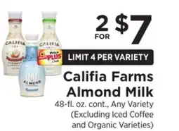 ShopRite Almond Milk offer