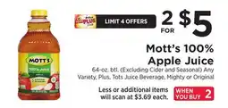 ShopRite 100% Apple Juice offer