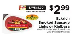 ShopRite Smoked Sausage Links or Kielbasa (Meat) offer