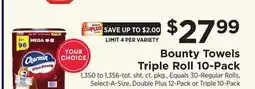 ShopRite Towels Triple Roll 10-Pack offer