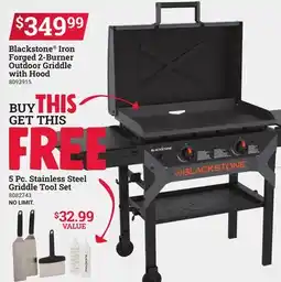 Ace Hardware Blackstone Iron Forged 2-Burner Outdoor Griddle with Hood offer