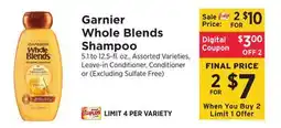 ShopRite Whole Blends Shampoo offer