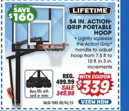 Big 5 Lifetime 54 Action Grip Portable Hoop offer