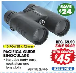 Big 5 Bushnell Pacifica Guide 10x42mm Binoculars offer
