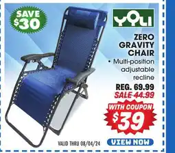 Big 5 Yoli Zero Gravity Chair offer