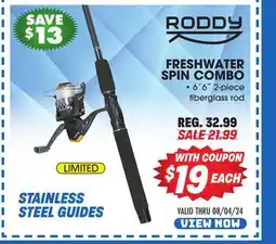 Big 5 Roddy Limited Freshwater Spin Combo offer