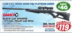 Big 5 Gamo Black Cat Whisper .177 Cal. Air Rifle offer