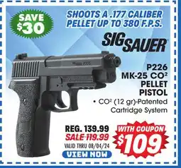Big 5 Sig Sauer P226 MK-25 CO2 Pellet Pistol offer