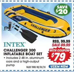 Big 5 Intex Challenger 300 Inflatable Boat Set offer