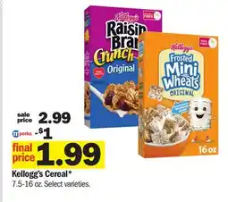 Meijer Kellogg's Cereal offer
