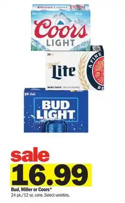 Meijer Bud, Miller or Coors offer